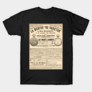 1900 French advert Best Watch in the World T-Shirt